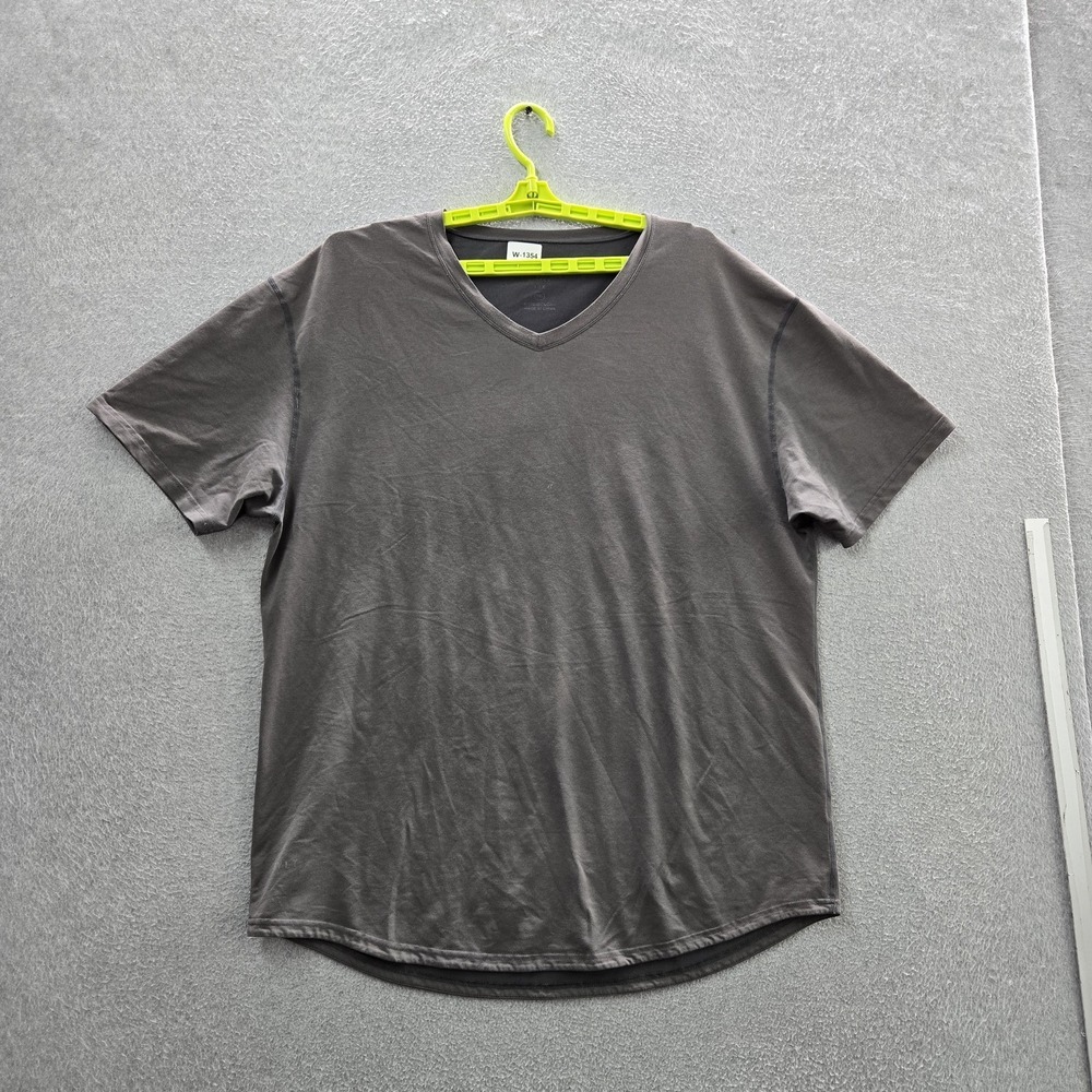 BYLT Men Shirt 2XL Gray Short Sleeve